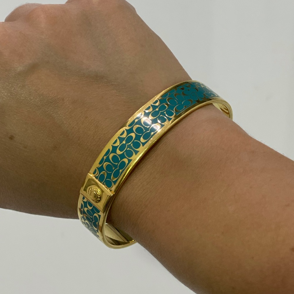 Coach Gold and Blue bangle
